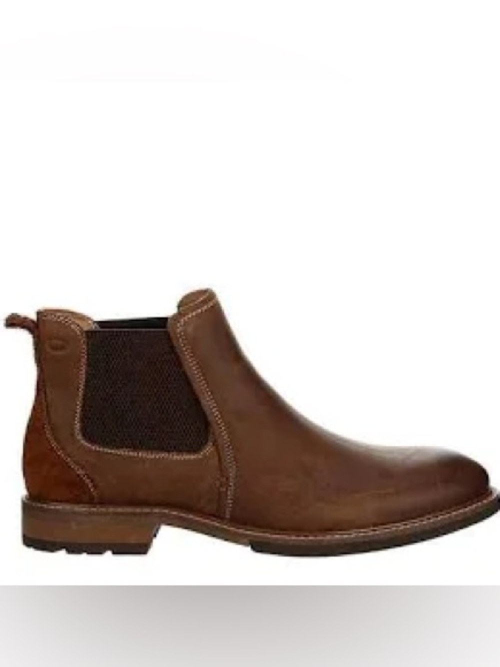Florsheim Chalet Men 9.5 Brown Crazy Horse Leather Suede Chelsea Ankle Boots